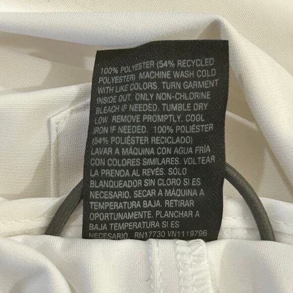 All In Motion Golf Pants Mens 38x32 White Slim Fit Stretch Wrinkle Resistant NEW - Picture 9 of 16